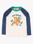 Frugi Kids' Tamar Organic Cotton Raglan Top, Multi