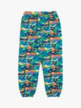 Frugi Kids' Malpas Organic Cotton Joggers, Navy/Multi