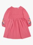 Frugi Kids' Arlet Organic Cotton Floral Dress, Petal