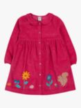 Frugi Kids' Coco Organic Cotton Corduroy Dress, Lingonberry