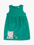 Frugi Kids' Lily Organic Cotton Corduroy Dress, Iguana