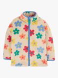 Frugi Kids' Ted Floral Fleece Jacket, Multi