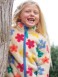 Frugi Kids' Ted Floral Fleece Jacket, Multi