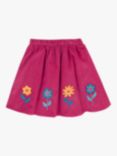 Frugi Kids' Katya Organic Cotton Corduroy Skirt, Lingonberry