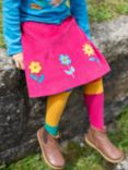 Frugi Kids' Katya Organic Cotton Corduroy Skirt, Lingonberry