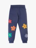 Frugi Kids' Perrin Parsnip Floral Joggers, Navy Blue