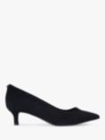 Kurt Geiger London Kensington Flexi Suede Pointed Courts, Black