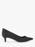 Kurt Geiger London Kensington Flexi Embellished Pointed Courts, Black