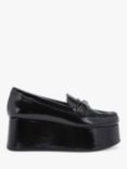 Kurt Geiger London Mayfair Patent Leather Flatform Loafers, Black