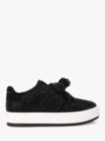 Kurt Geiger London Laney Bow Embellished Platform Trainers, Black