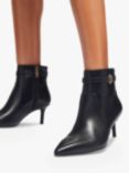 Kurt Geiger London Kensington Flexi Leather Pointed Ankle Boots, Black