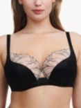 Chantelle Tattoo Love Full Cup Underwired Bra, Black/Golden Beige