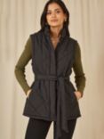 Yumi Quilted Gilet, Black