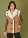 Yumi Sherpa Gilet, Brown