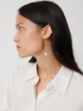 Jigsaw Keshi Pearl Drop Earrings, Gold