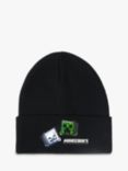 Lindex Kids' Minecraft Beanie Hat, Black