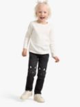 Lurex Kids' Sara Kitty Stretch Jeans, Black