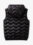 Benetton Kids' Hooded Quilted Gilet, Black