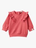 Benetton Baby Frill Sweatshirt, Antique Rose