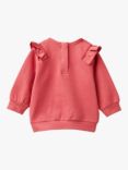 Benetton Baby Frill Sweatshirt, Antique Rose