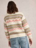 White Stuff Piper Pointelle Jumper, Ivory/Multi