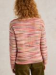 White Stuff Rosie Space Dye Jumper, Pink/Multi