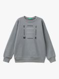 Benetton Kids' Time Sweatshirt, Grey