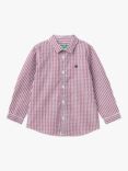 Benetton Kids' Gingham Cotton Poplin Shirt, Multi