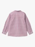 Benetton Kids' Gingham Cotton Poplin Shirt, Multi