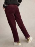 White Stuff Twister Organic Cotton Blend Corduroy Trousers, Mid Plum