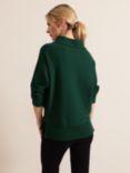 Phase Eight Salima Funnel Neck Jumper, Green