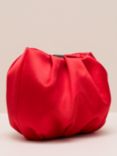 Phase Eight Satin Clutch Bag, Red