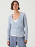 HUSH Blake Slim Wrap Wool Blend Cardigan