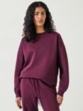 HUSH Quaden Long Sleeve Sweatshirt, Wine