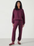 HUSH Quaden Long Sleeve Sweatshirt, Wine