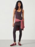 HUSH Marcy Longline Tank Top, Chocolate