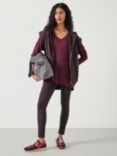 HUSH Essential Leggings, Chocolate Plum