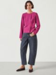 HUSH Casilda Matte Top, Red Plum