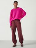 HUSH Jasmine Cashmere Rib Jumper, Magenta