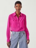 HUSH Havana Sheer Shirt, Magenta