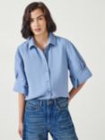 HUSH Laila Short Sleeve Shirt, Blue