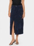 Saint Tropez Gabbor Cord Midi Skirt, Night Sky