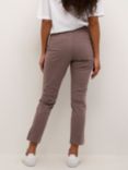 KAFFE Mette Cropped Tailored Trousers, Major Brown