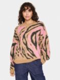 Saint Tropez Guccia Abstract Print Jumper, Nuthatch