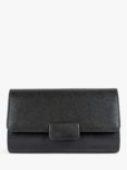 Paradox London Dinah Flap Over Clutch Bag, Black