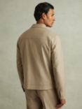 Reiss Pound Moleskin Finish Trucker Jacket, Light Camel