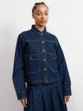 Albaray Utility Denim Jacket, Dark Wash Indigo