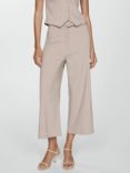 Mango Lapi-h Culottes, Light Beige