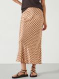 HUSH Simone Geometric Sun Slinky Midi Skirt, Multi