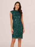 Adrianna Papell Bead Cocktail Dress, Gem Green